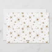 Landelijke Elegantie Persoonlijke Kerstmis Feestdagenkaart (Achterkant)