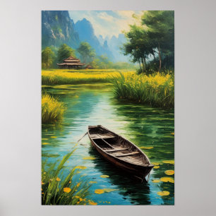 Landelijke Elegantie, Platteland Swampy Lake Poster
