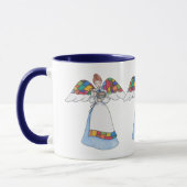 Landelijke engel (blauw) mok (Links)