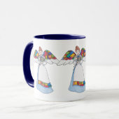Landelijke engel (blauw) mok (Voorkant links)