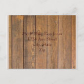 Landelijke Engeltjesvleugels Bruiloft Uitnodiging Briefkaart (Achterkant)