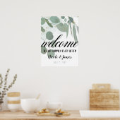 Landelijke Eucalyptus Minimalistische Chic Groene  Poster (Keuken)