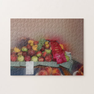 Landelijke Fair Herfst Oogst Fruit Display Legpuzzel