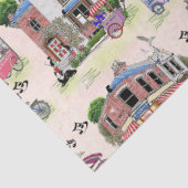 Landelijke feestdag voor consumptie-ijs tissuepapier (Detail)