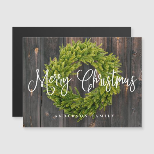 Landelijke feestelijke kerstgroet (Voorkant / Achterkant)