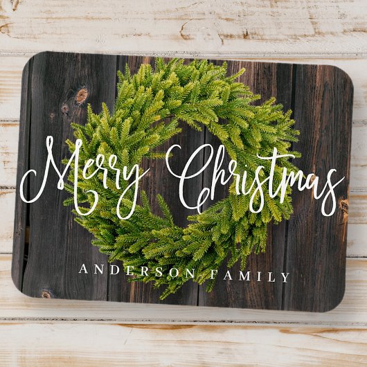 Landelijke feestelijke kerstgroet magneet