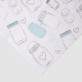 Landelijke feestelijke weckpotten party tissuepapier (Detail)