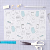 Landelijke feestelijke weckpotten party tissuepapier (Craft)