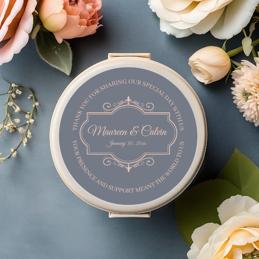 Landelijke filigraan, Trouwen Ronde Sticker