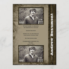 Landelijke foto afstudeeraankondiging aankondiging