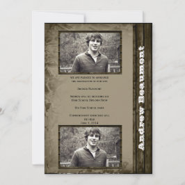 Landelijke foto afstudeeraankondiging aankondiging