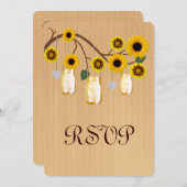 Landelijke gele metseljars antwoordkaart kaart (Voorkant / Achterkant)