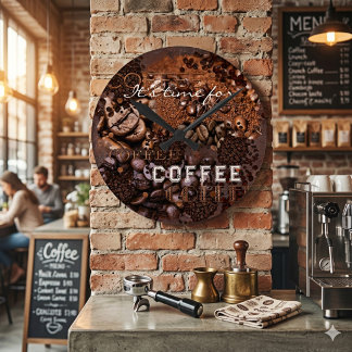 Landelijke Geroosterde Koffieboon Ronde Klok
