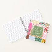 Landelijke Gingham Patchwork Journal Notitieboek (Binnen)