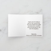 Landelijke glazen pot & jute paars goud dank je we bedankkaart (Binnen)