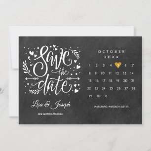 Landelijke Gouden Hart Kalender Save the Date Kaart