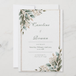 Landelijke Gouden Lijst Eucalyptus Witte Bloesem T Kaart