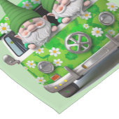 Landelijke groene kabouters korte tafelloper (Hoek)