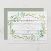 Landelijke groene planten op drijfhout budget brui (Voorkant / Achterkant)