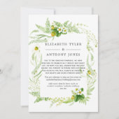 Landelijke groene trouw met beperkte gastlijst aankondiging (Voorkant)