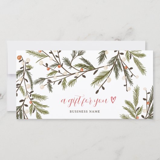 Landelijke Groene Winter Vakantie Kerst logo (Voorkant)