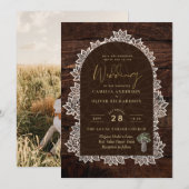 Landelijke Gypsophila Kant FOTOBRUILOODKAART Kaart (Voorkant / Achterkant)