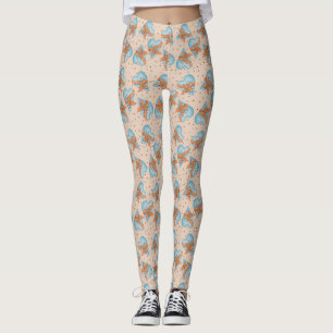 Landelijke harten en polka stippen leggings