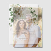 Landelijke Herfst Bloemige Eucalyptus Bruiloft Vellum Uitnodigingen (Offset (Koppel))