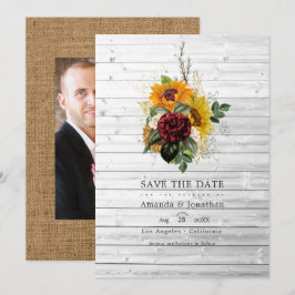 Landelijke herfst - Bloemrijke landelijke schuurhu Save The Date