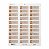 Landelijke herfst bruiloft retouradres etiket (Full Sheet)