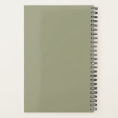 Landelijke herfst bruiloftsplanner | Aquarel pompo Planner (Achterkant)