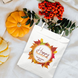 Landelijke herfst esdoornblad krans Thanksgiving Bedankzakje