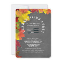 Landelijke herfst-krijtbord Thanksgiving dinerfees