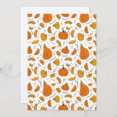 Landelijke herfst pumpkin feestdagenkaart (Voorkant / Achterkant)