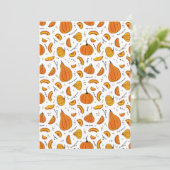 Landelijke herfst pumpkin feestdagenkaart (Staand voorkant)