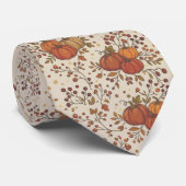 Landelijke herfstbladeren en pompoenen Stropdas (Opgerold)