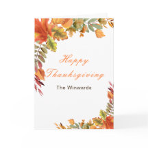 Landelijke herfstbladeren Thanksgiving-feest