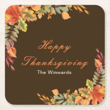 Landelijke herfstbladeren Thanksgiving-feest