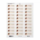 Landelijke herfstbloemen bruidsdouche etiket (Full Sheet)