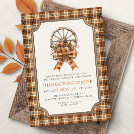 Landelijke herfstthanksgiving uitnodiging