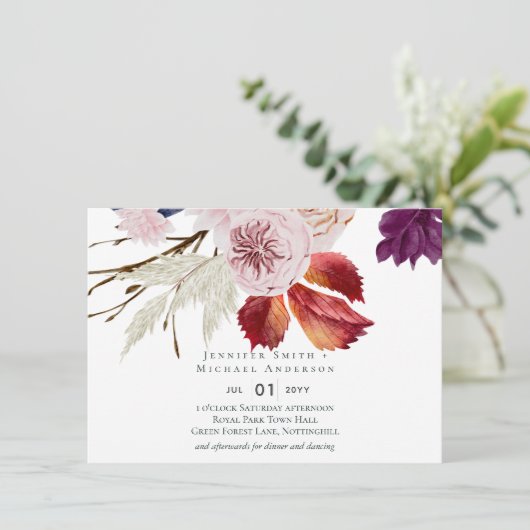 Landelijke Herfstval Pompoenen Vijgen Bloemen Brui (Staand voorkant)