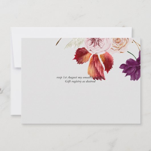 Landelijke Herfstval Pompoenen Vijgen Bloemen Brui (Achterkant)