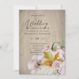 Landelijke Herfstval Pompoenen Vijgen Bloemen Brui