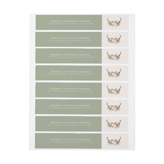 Landelijke hertenbloem omwikkelde boho-bruiloft (Vel)