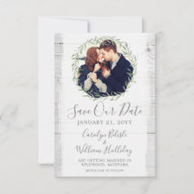 Landelijke houten en botanische blad krans Save Th