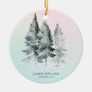 Landelijke houten herten baby foto aandenken keramisch ornament