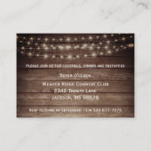 Landelijke houten loop en zonnebloemen - Ontvangst Informatiekaartje (Achterkant)