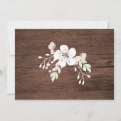 landelijke houten pastel snoerlampjes verlovingsfe kaart (Achterkant)