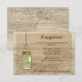 Landelijke Houten Rustieke Metselwerk Pot Ontvangs Informatiekaartje (Voorkant / Achterkant)