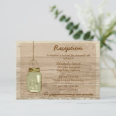 Landelijke Houten Rustieke Metselwerk Pot Ontvangs Informatiekaartje (Staand voorkant)